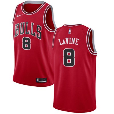 Nike Chicago Bulls #8 Zach LaVine Red Youth NBA Swingman Icon Edition Jersey